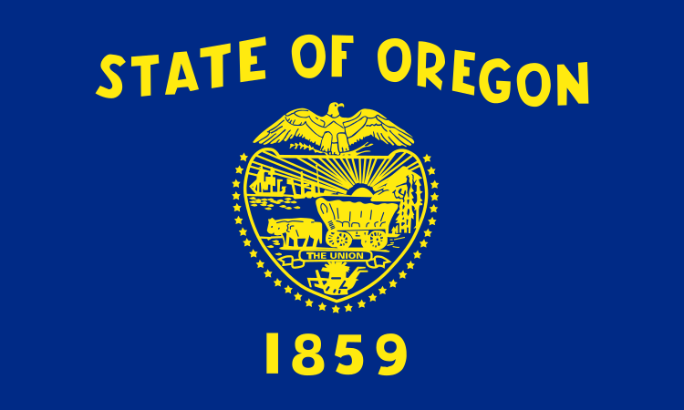 Oregon state flag - Dentist Companies in Oregon business data package with 1,409 companies