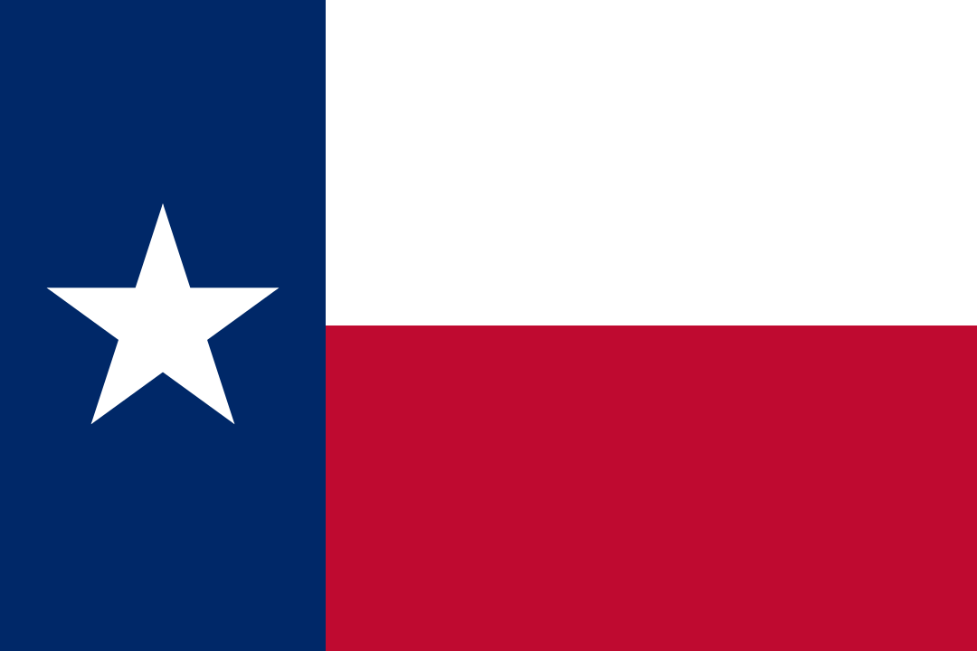 Texas state flag - Dentist Companies in Texas business data package with 1,428 companies